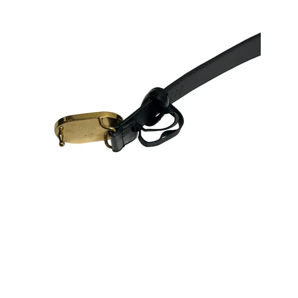 Gucci Men's Belt Leather Black Size 95/38 547754 Authentic Made in Italy